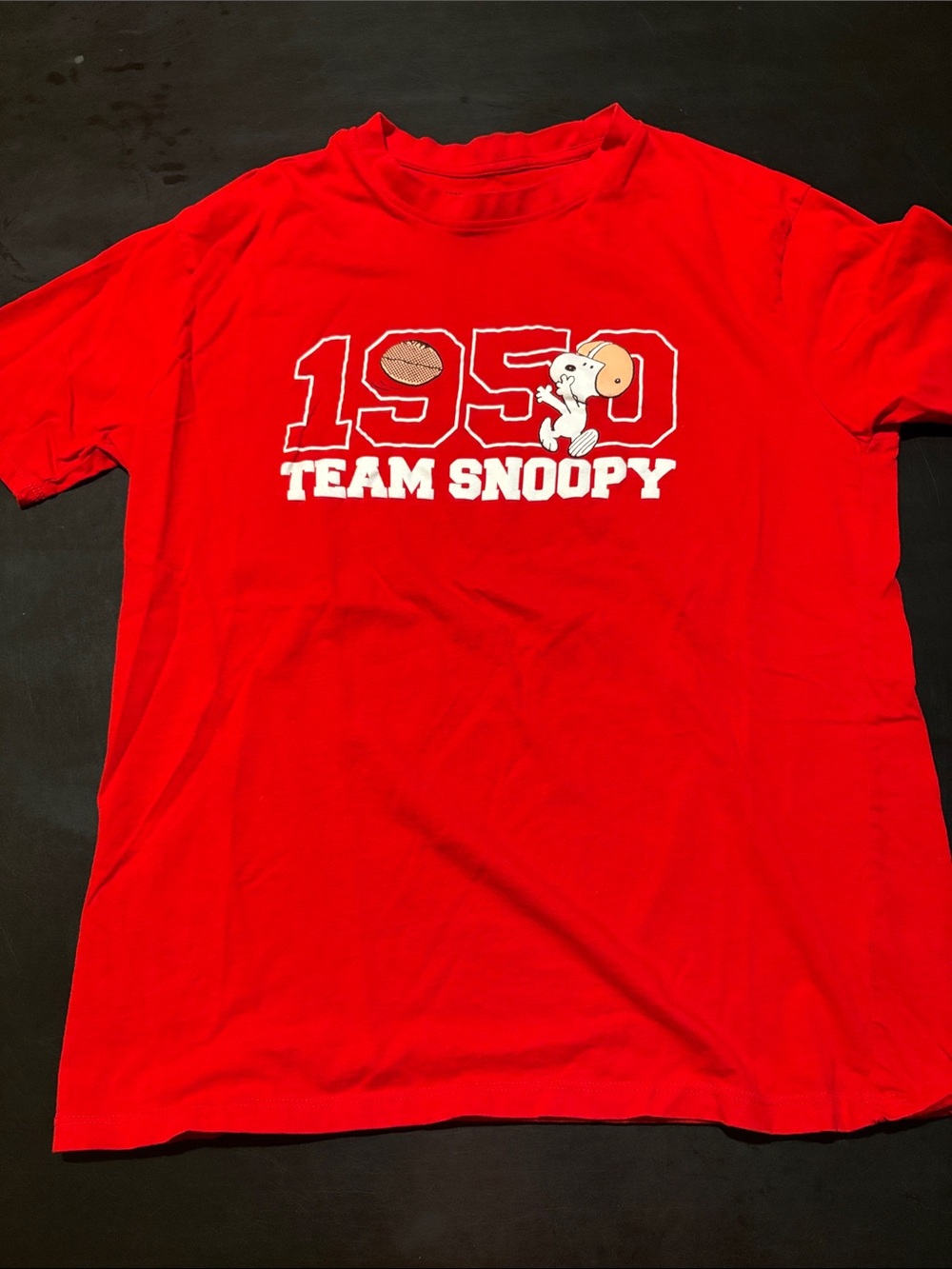 Team Snoopy 1950 Red Graphic T-Shirt - women